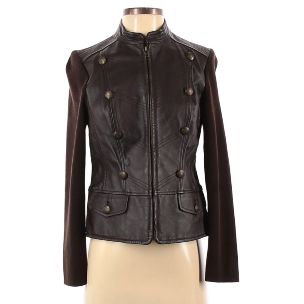 Peter Nygard Leather Jacket 6-8